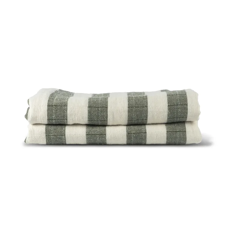Emilie Decke 130x170 cm Grün-weiß by Sagaform – product photo