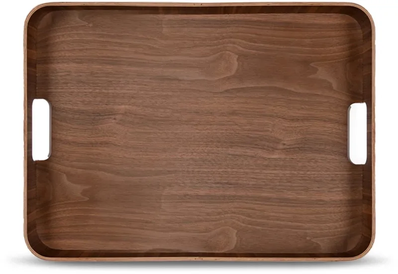 Hanna rechthoekige plateau 55x40cm H6cm donkerbruin de Sagaform en Bruin – photo du produit