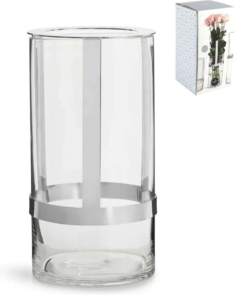 Hold Vaas - Large by Sagaform in Zilver – product photo