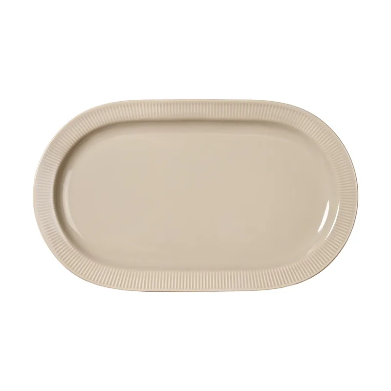 Inka Servierplatte Beige-warm grau von Sagaform – Produktfoto