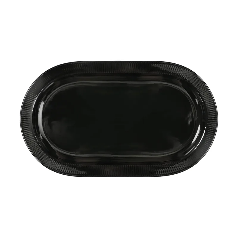 Inka Servierplatte Schwarz, 20x34 cm fra Sagaform – produktbillede