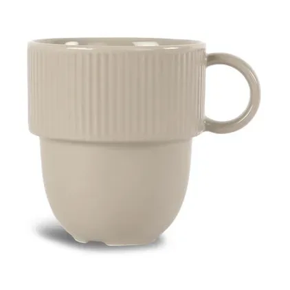 Inka-Tasse mit Henkel 27 cl Beige von Sagaform – Produktfoto