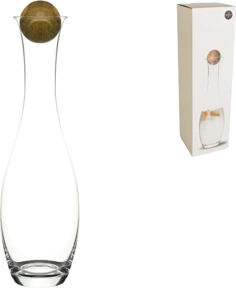 Nature Karaf met eiken stopper - 1 Liter de Sagaform en Transparant – photo du produit