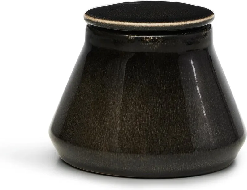 Natuurpot Met Klein Deksel by Sagaform in Zwart – product photo