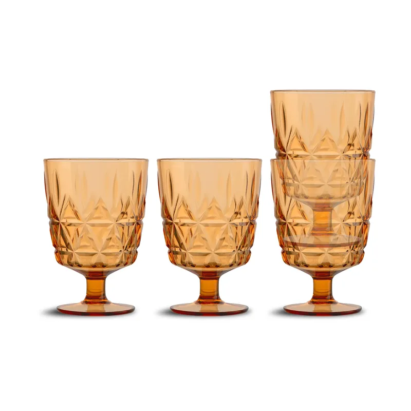 Picknick Juni Glas 4er Pack Amber von Sagaform – Produktfoto