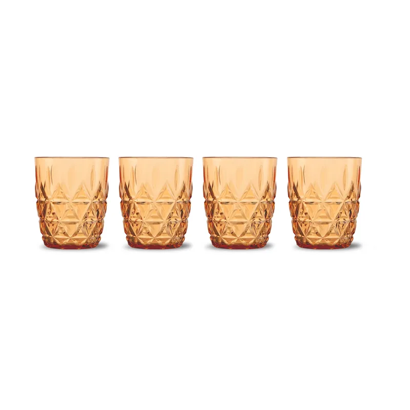 Picknick Juni Wasserglas 28 cl 4er-Pack Amber von Sagaform – Produktfoto