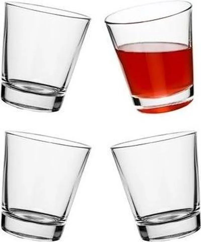 Rocking glasses (per set van 4 stuks) - bar - Sagaform van Sagaform in Transparant – productfoto
