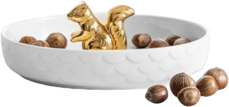 Serveerschaal 'Squirrel' - Goud by Sagaform in Wit – product photo