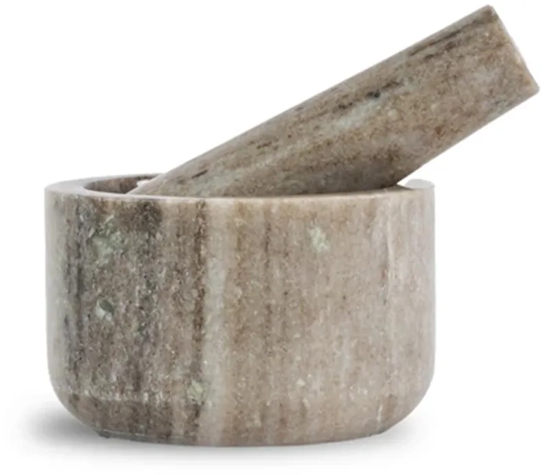 Sten vijzel met stamper D11cm H6.5cm by Sagaform in Beige – product photo