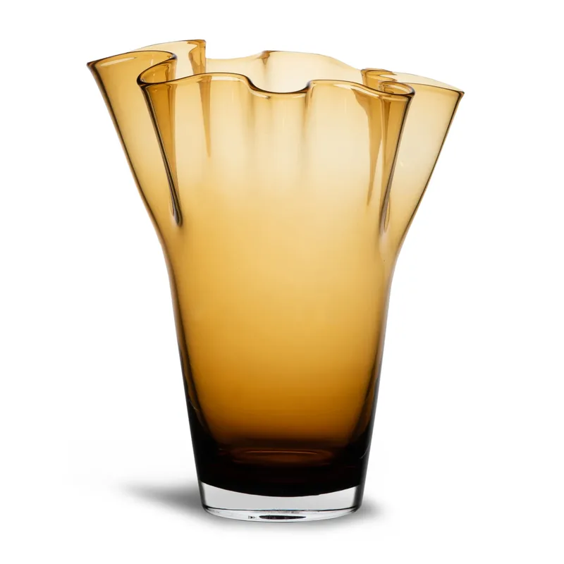 Viva Vase groß 24,5cm Amber von Sagaform – Produktfoto