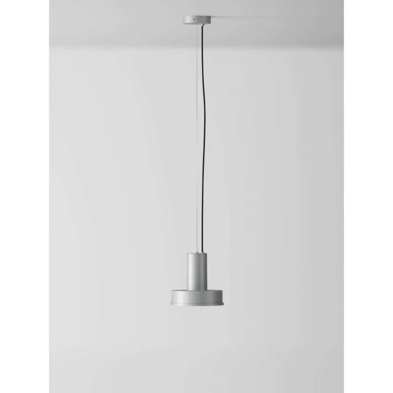 Arne Domus hanglamp S Grey - Santa & Cole - Woonkamer - Designer - Aluminium by Santa & Cole – product photo