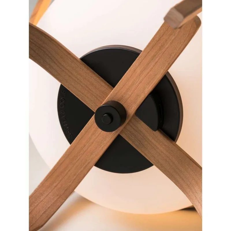 Cestita Batería Portable Taffellamp White - Santa & Cole - Woonkamer - Glas de Santa & Cole – photo du produit