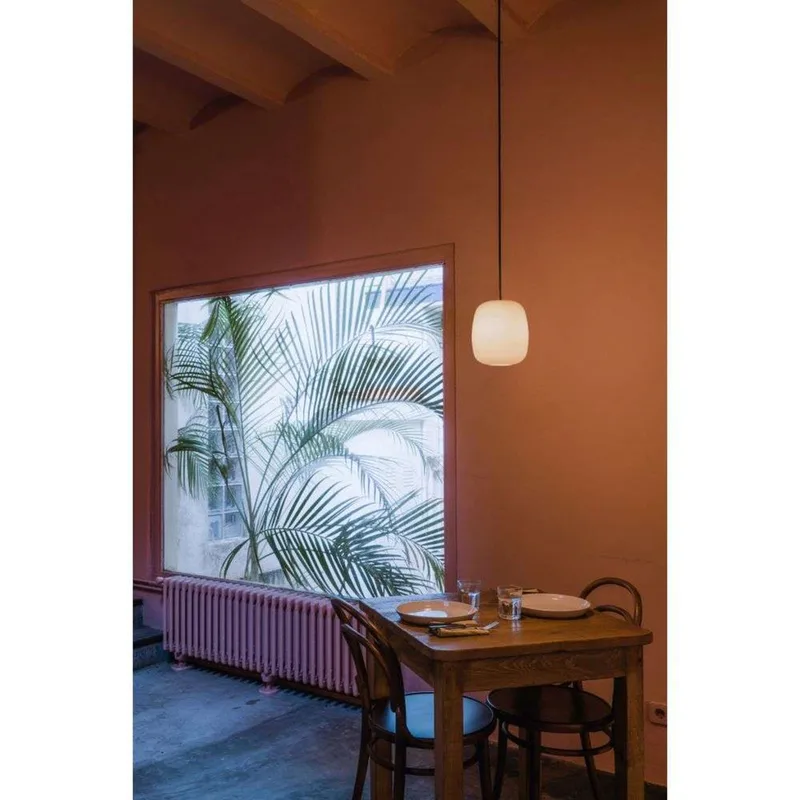 Globo Cestita hanglamp wit - Santa & Cole - Eetkamer - Glas by Santa & Cole – product photo