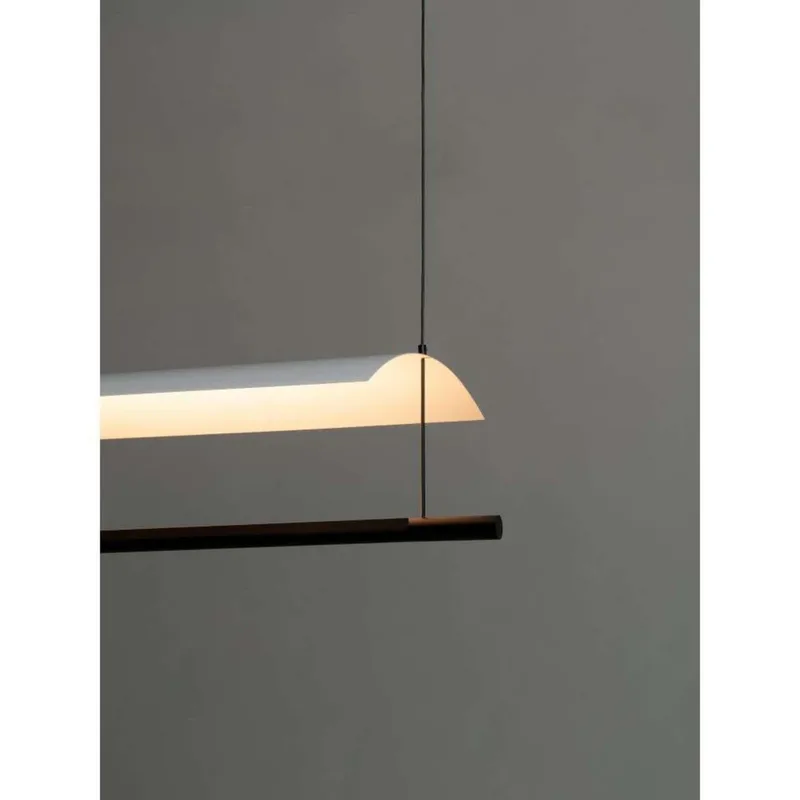 Lámina 85 hanglamp Wit/Zwart - Santa & Cole - Eetkamer - Metaal van Santa & Cole – productfoto