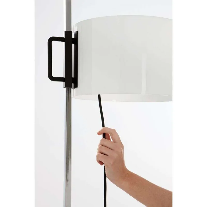 TMC vloerlamp zwart/wit/chroom - Santa & Cole - Woonkamer - Aluminium från Santa & Cole – produktbild