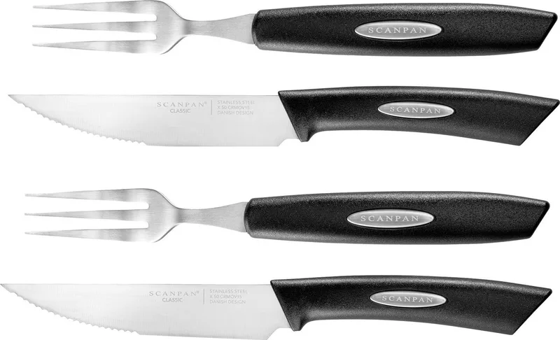 Classic Texas - Steakset - 4-delig by Scanpan in Zwart – product photo