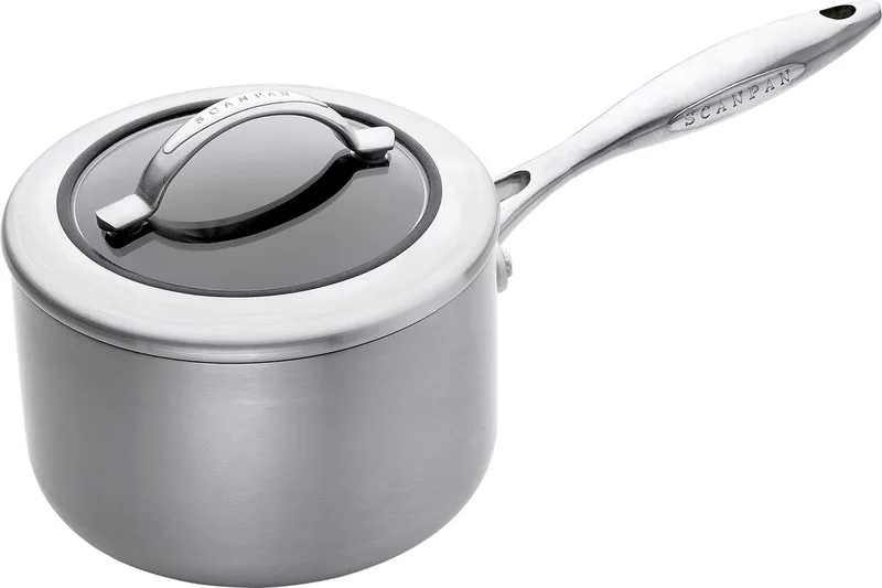CTX. Steelpan met deksel - 1,8 l/16 cm by Scanpan in Zilver – product photo