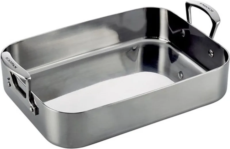 Fusion 5 - Braadslede - Ovenschaal - 35x24cm - Staal - Inductie by Scanpan in Zilver – product photo