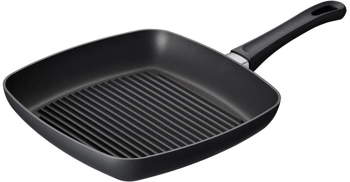 Grillpan Classic Induction 27 x 27 cm - Jubileumeditie - geschikt voor alle warmtebronnen - standaard anti-aanbaklaag von Scanpan in Schwarz – Produktfoto