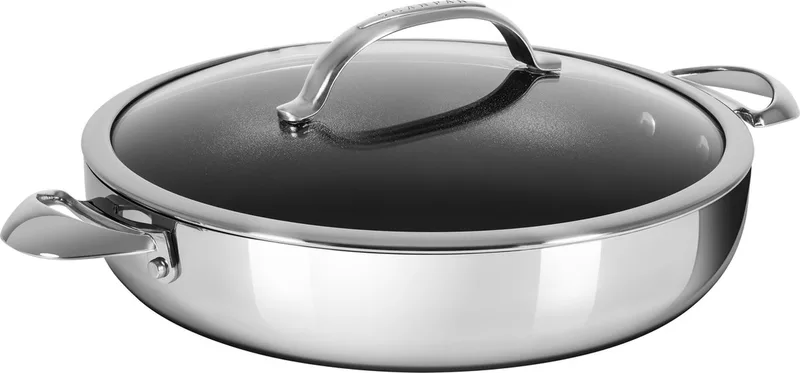 HaptIQ sauteerpan met glasdeksel 32 cm von Scanpan in Rvs – Produktfoto