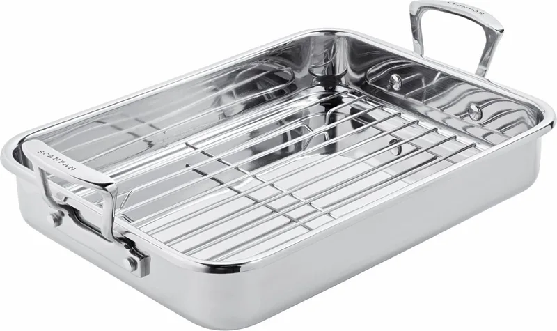 Impact Braadslede RVS met rooster 42x26 cm van Scanpan in Multi – productfoto