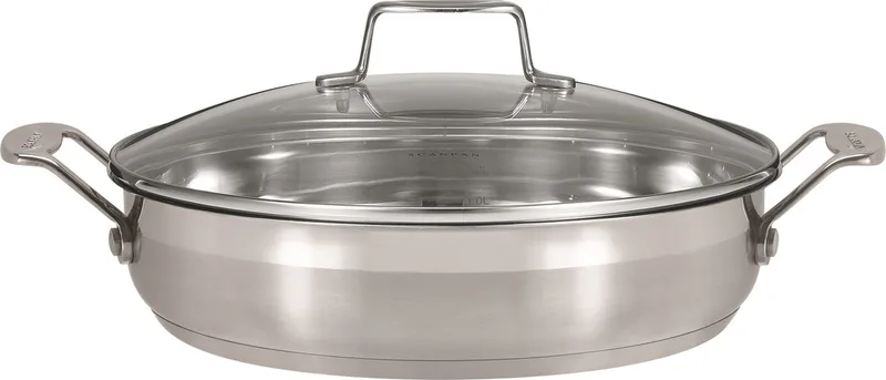 IMPACT Koekenpan met Deksel - 32 cm by Scanpan in Silver – product photo