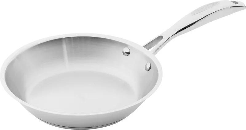 Koekenpan - Bakpan - 20cm - STS - Zonder anti-aanbaklaag - Geschikt voor alle warmtebronnen incl. inductie - van Scanpan in Hoogglans chroom – productfoto