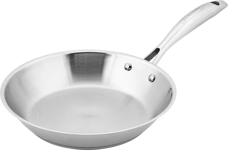 Koekenpan - Bakpan - 24cm - STS -Zonder antiaanbaklaag - Geschikt voor alle warmtebronnen (incl. inductie) de Scanpan en Hoogglans chroom – photo du produit