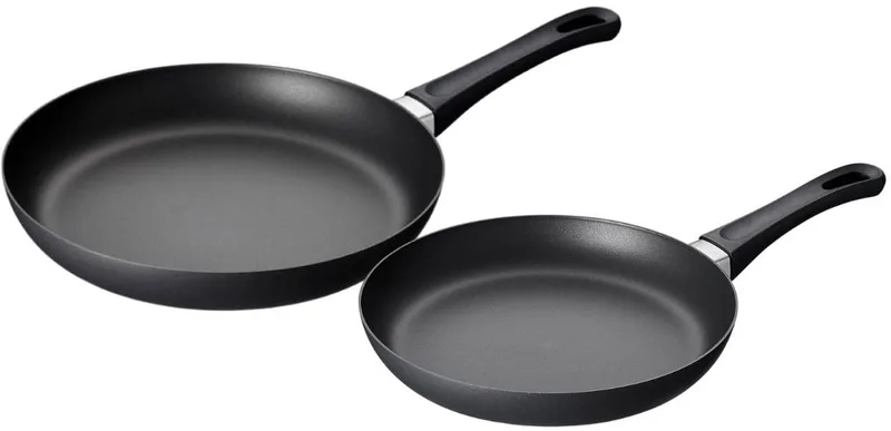Koekenpannenset Classic Induction ø 24 & 28 cm - geschikt voor alle warmtebronnen - standaard anti-aanbaklaag by Scanpan in Zwart – product photo