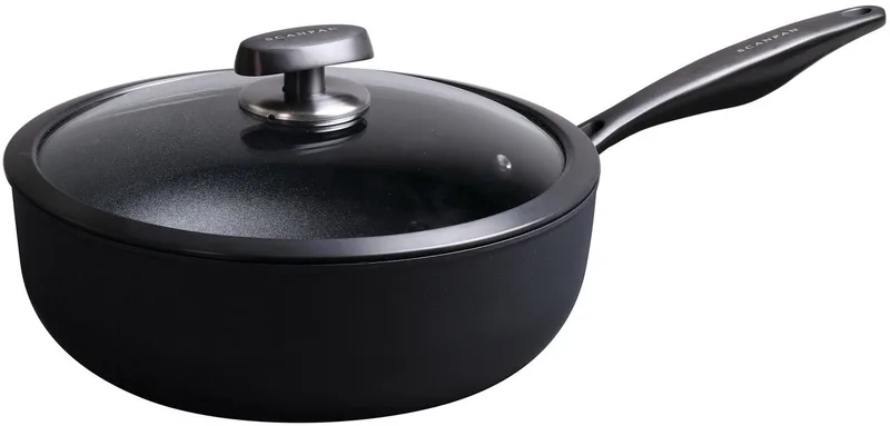 Pro SB+ Braadpan met hoge rand - 26 cm - Met deksel van Scanpan in Zwart – productfoto