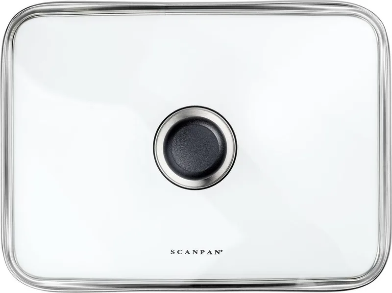 Scanpan. 35x26 cm glazen deksel voor braadslede de Scanpan en Glas – photo du produit