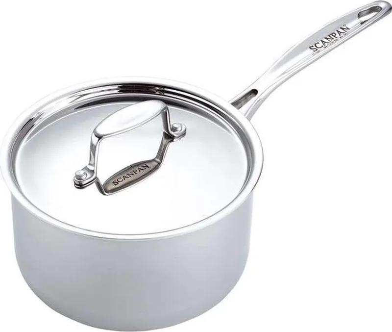 steelpan Fusion5. 18 cm. 2.7 liter by Scanpan in Zilver – product photo