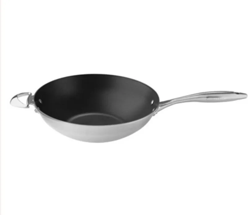 Wokpan CTX ø 32cm - geschikt voor alle warmtebronnen - standaard anti-aanbaklaag by Scanpan in Zwart – product photo