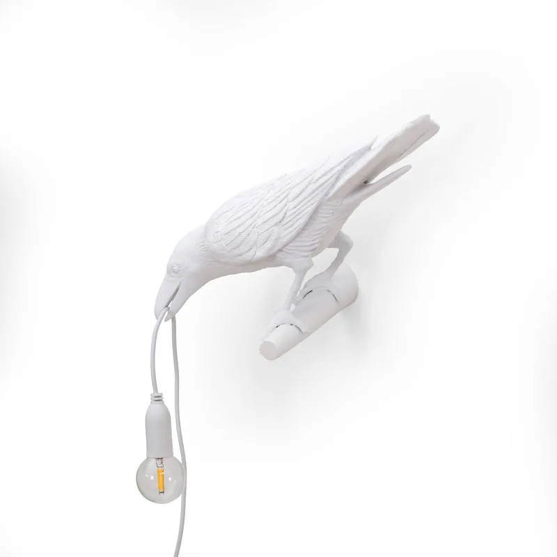 Bird Lamp LED decoratieve wandlamp, links by Seletti in Wit – product photo