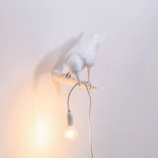 Bird Lamp Looking Left Wandlamp Wit de Seletti – photo du produit 4 sur 5