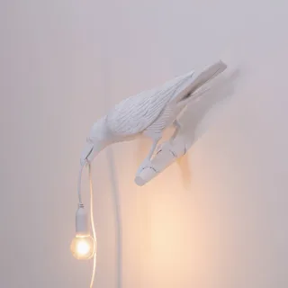 Bird Lamp Looking Left Wandlamp Wit de Seletti – photo du produit 5 sur 5