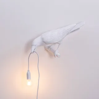 Bird Lamp Looking Left Wandlamp Wit de Seletti – photo du produit 3 sur 5
