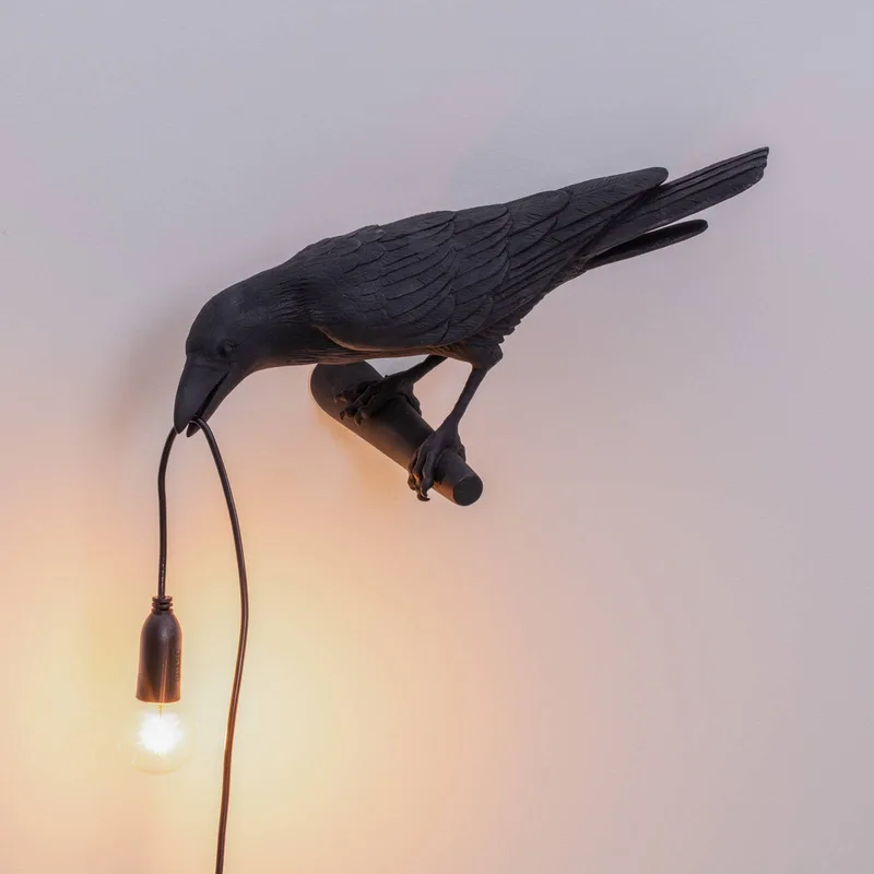 Bird Lamp Looking Left Wandlamp Zwart by Seletti – product photo 5 of 5