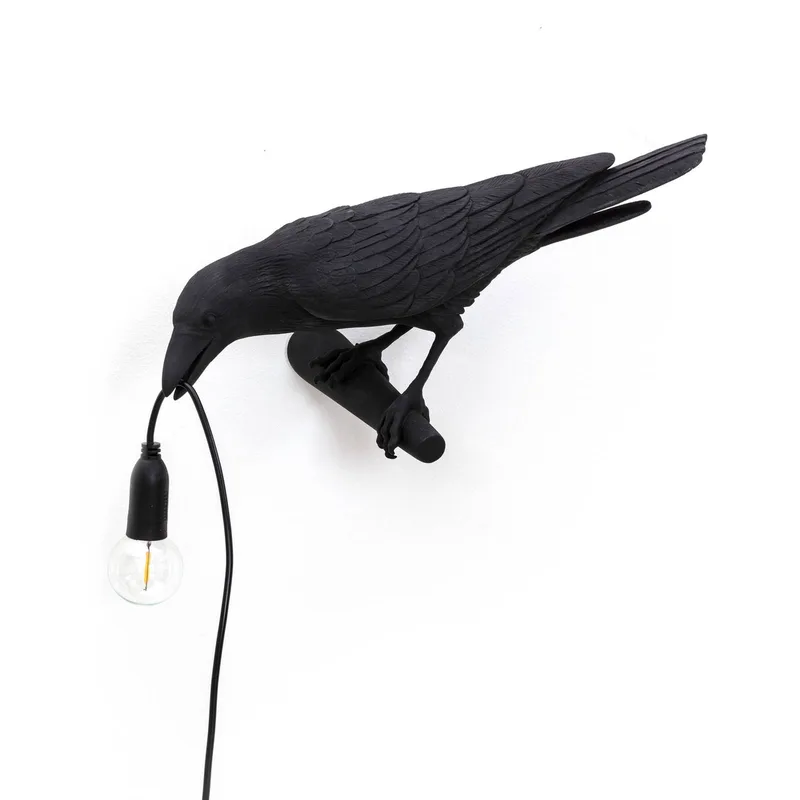 Bird Lamp Looking Left Wandlamp Zwart by Seletti – product photo 2 of 5