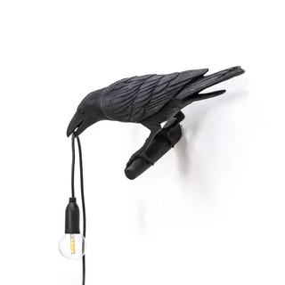 Bird Lamp Looking Left Wandlamp Zwart by Seletti – product photo 4 of 5