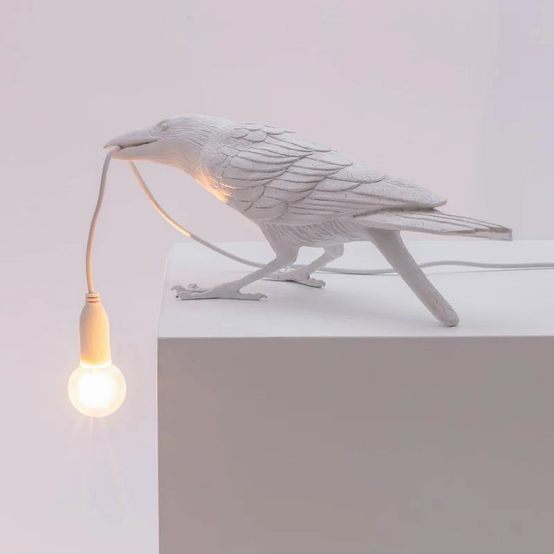 Bird Lamp Playing Tafellamp Wit de Seletti – photo du produit 3 sur 4