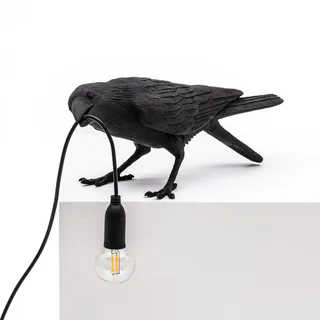 Bird Lamp Playing Tafellamp Zwart de Seletti – photo du produit 1 sur 5