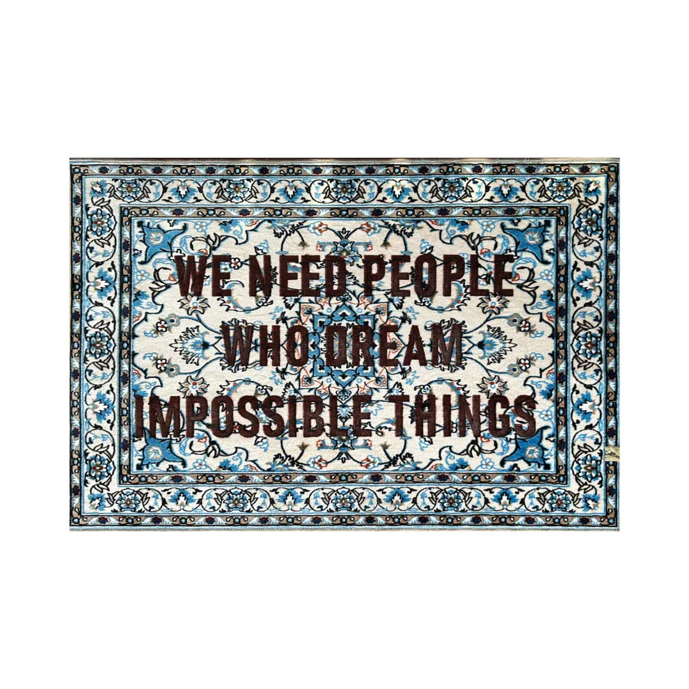 Burnt vloerkleed we need people - 18225 van Seletti – productfoto