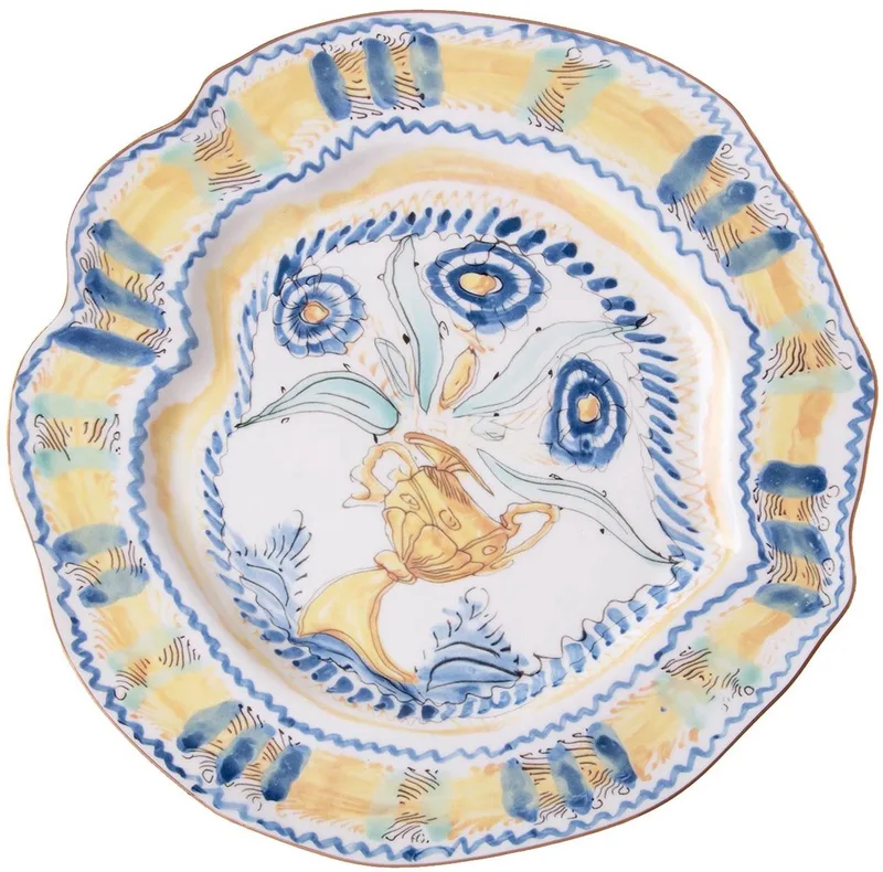 Classics On Acid Dinerbord Ø28 Spanish Yellow by Seletti in Multi – product photo