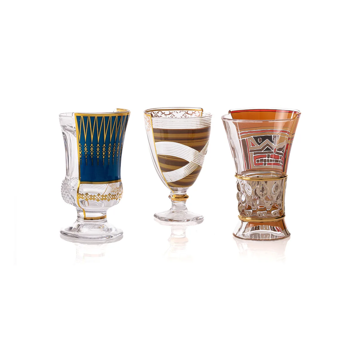 Cocktailglas Hybrid - Bunt - Glas - Designer Studio CTRLZAK von Seletti – Produktfoto