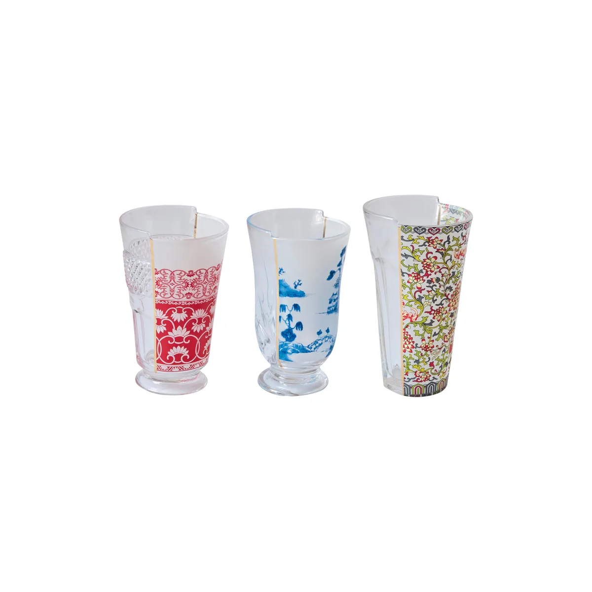 Cocktailglas Hybrid - Bunt - Glas - Designer Studio CTRLZAK de Seletti – photo du produit