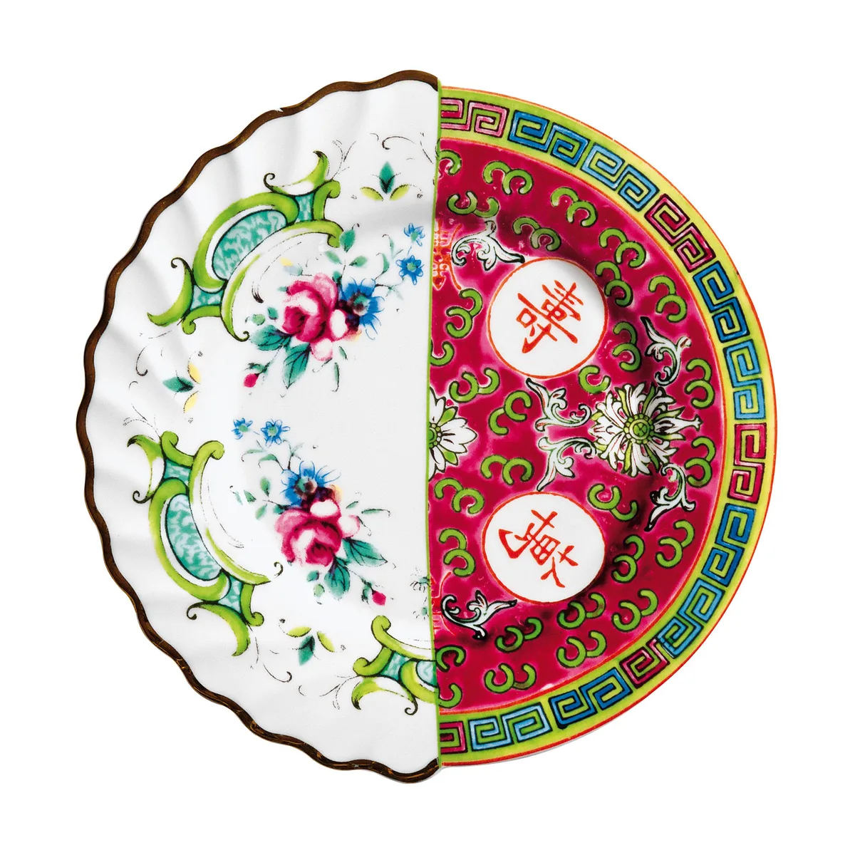 Dessertteller Hybrid - Bunt - Porzellan - Designer Studio CTRLZAK de Seletti – photo du produit