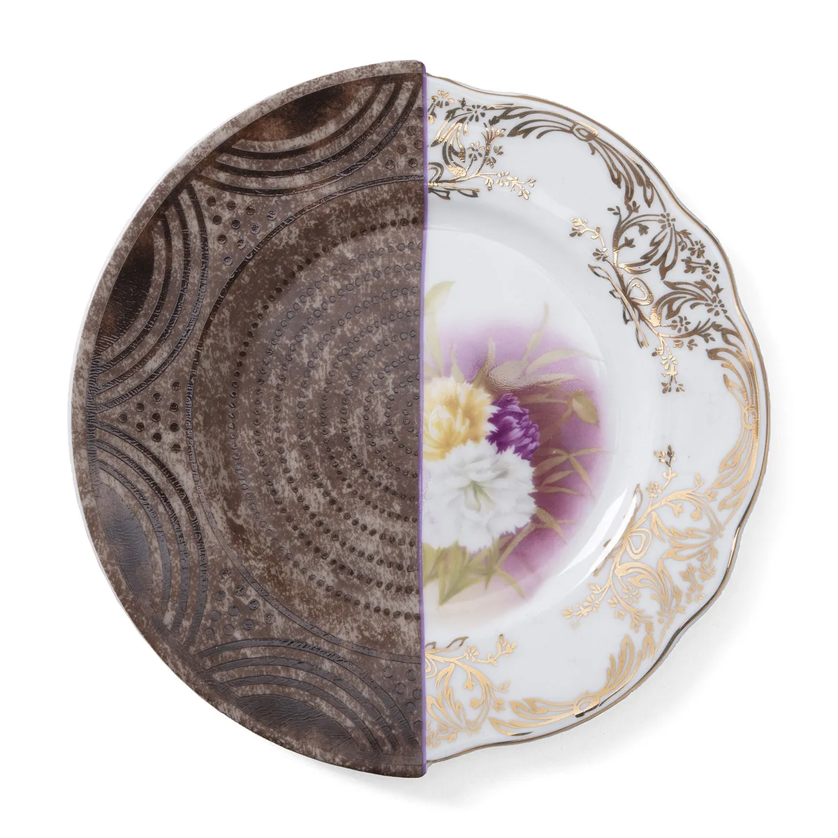 Dessertteller Hybrid - Bunt - Porzellan - Designer Studio CTRLZAK de Seletti – photo du produit