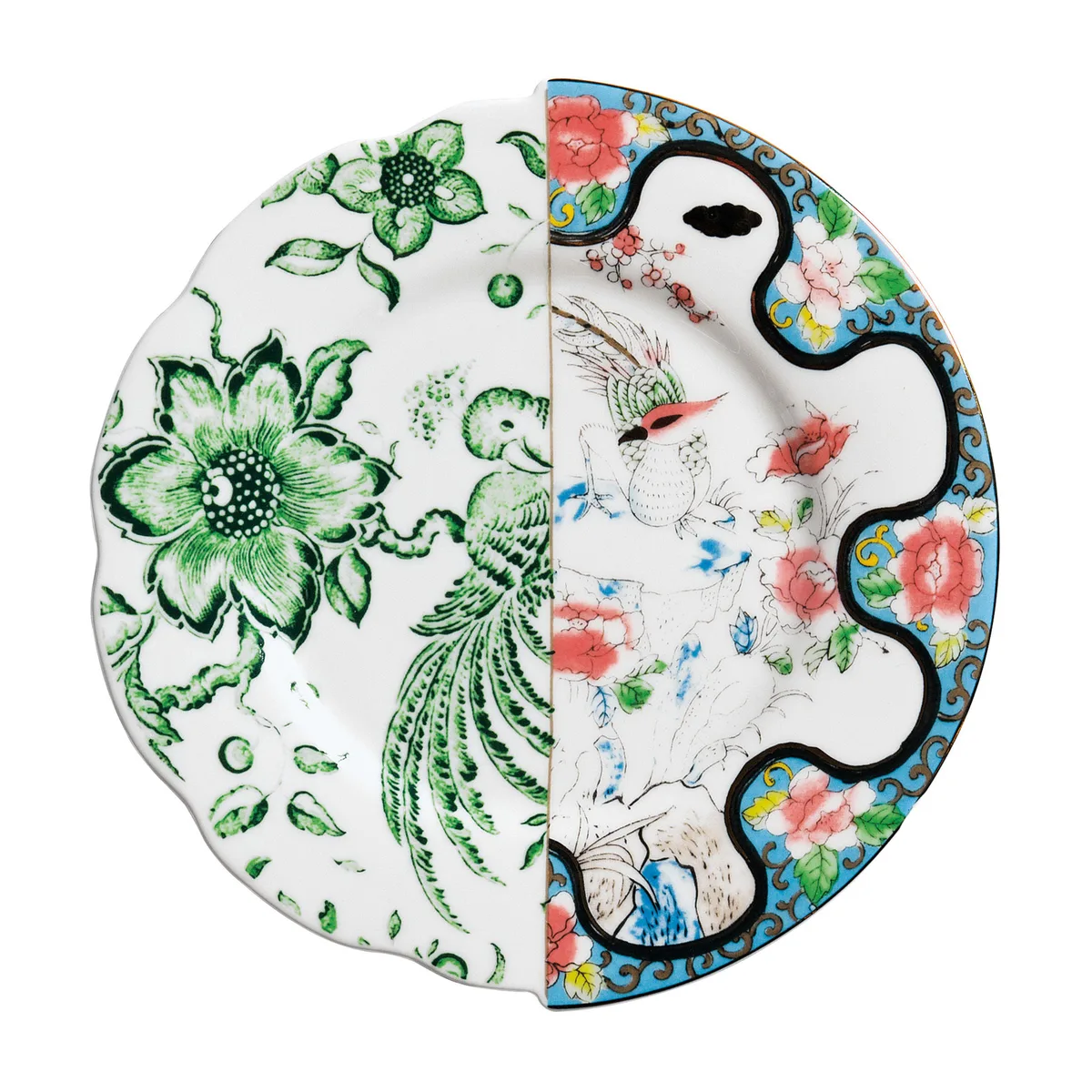 Dessertteller Hybrid - Bunt - Porzellan - Designer Studio CTRLZAK de Seletti – photo du produit