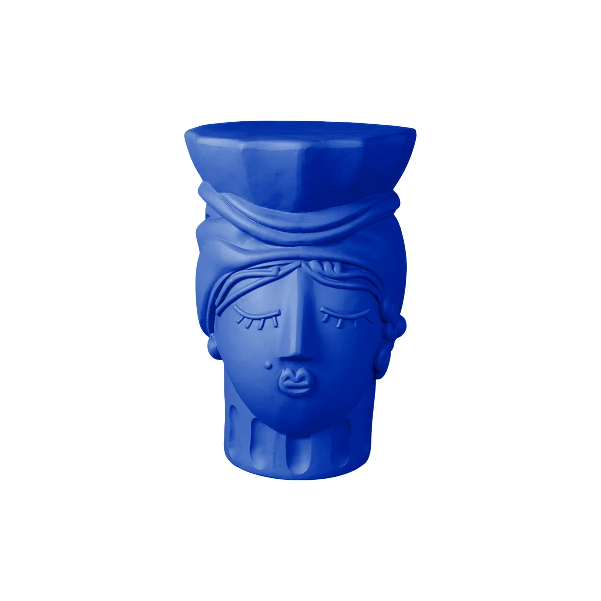Hocker Magna Graecia - Blau - Terrakotta - Designer Antonio Aricò by Seletti – product photo